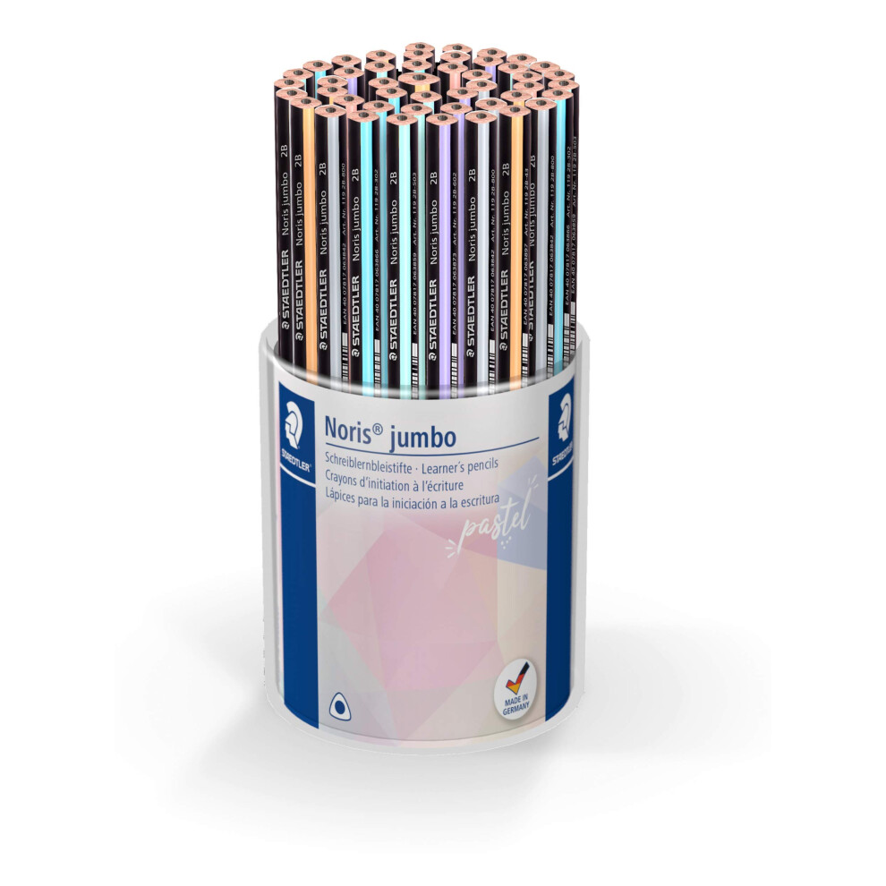 Staedtler Cup Of 48 2B Noris Jumbo Pastel Pencils