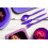 Purple Camping Dining Set - Plate, Bowl, Beaker and Cutlery - Reusable Virtually Unbreakable Tableware 2