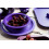 Purple Camping Dining Set - Plate, Bowl, Beaker and Cutlery - Reusable Virtually Unbreakable Tableware 3