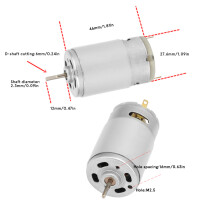 High Speed Circular D Type Shaft 395 Micro Motor Long Shaft for DIY Projects