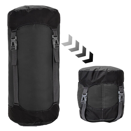 Compression Stuff Sack for Sleeping Bag,11L/18L/30L/45L Lightweight Waterproof Compact Compression Nylon Stuff Sack StorageBag,Travel Compression Bag 1
