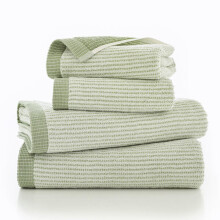 The Lyndon Company Willow Weave Stripe Sage Hand Towel