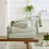 The Lyndon Company Willow Weave Stripe Sage Bath Sheet 2