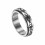 Stainless Steel Cloud Pattern Fidget Spinner Ring Size 9 Silver Smooth Rotation for Stress Relief 1