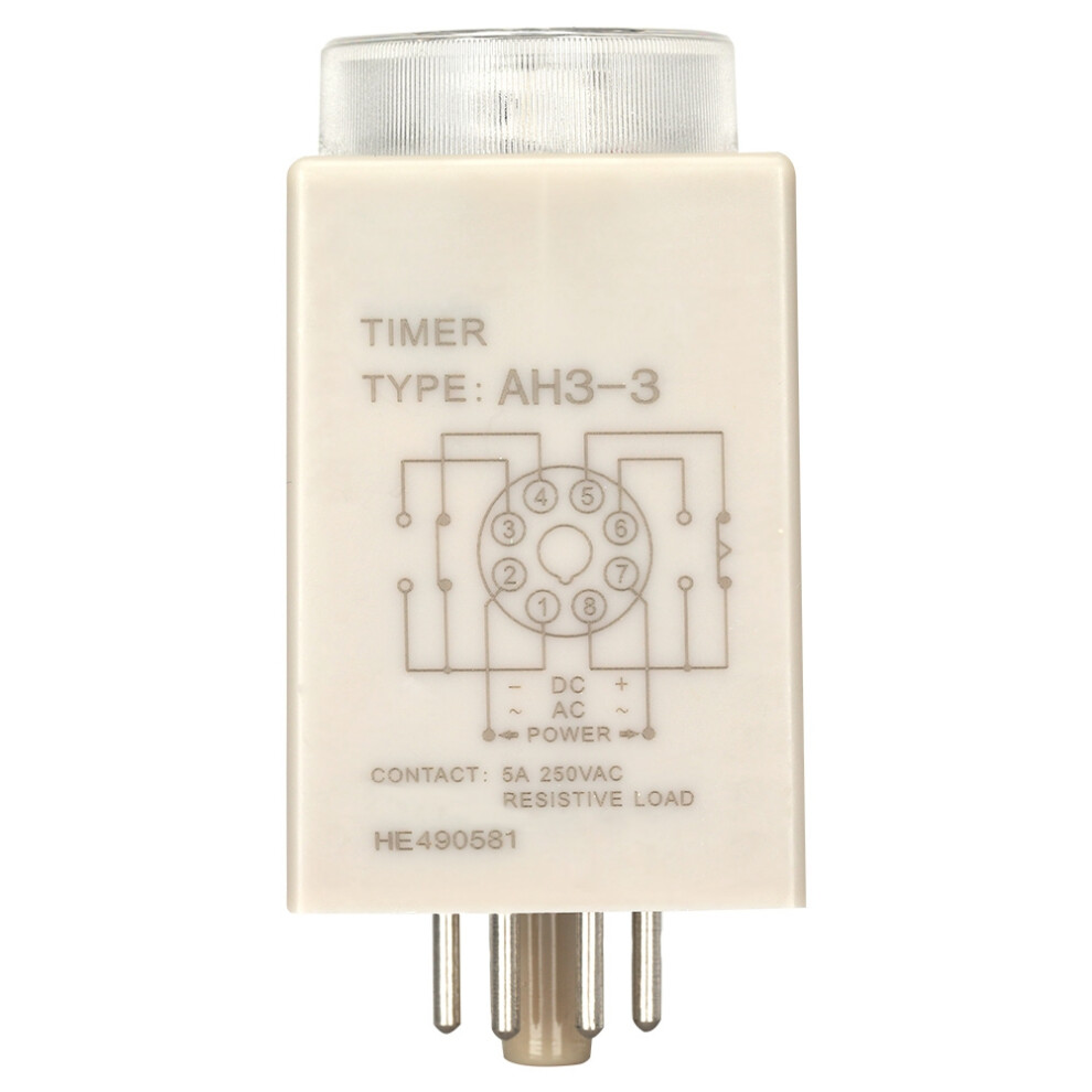 220V Power Delay Timer Ah3-3(30M) 30-Minute Industrial Automation Relay 7691393770576