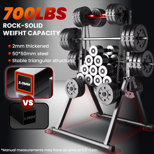 WATBKHE Power Tower Pull Up Dip Station Foldable, Pull Up Bar Station Adjustable, Multi-Function Home Gym, Strength Training Fitness Equipment (Black, 1