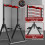 WATBKHE Power Tower Pull Up Dip Station Foldable, Pull Up Bar Station Adjustable, Multi-Function Home Gym, Strength Training Fitness Equipment (Black, 3