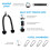 FASPUP Cable Pulley System Home Gym, Lat Pull Down Pulley System with Tricep Rope Pull Down Bar Cable Machine Attachments for LAT Pull Down, Arm Back 5