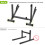 SELEWARE Solid Dips Bar, Adjustable Dip Station, Home Gymnastics Equipment, Multifunctional Strength Training Support with Triceps Push-Up Bar, 2