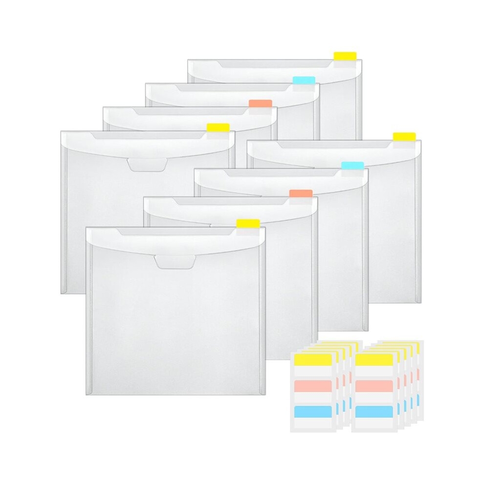 Tauoh 24-Piece Scrapbook Paper Storage Organizer, 13 X 12.6 Inch With Sticky Index Tabs For Holding Paper, Cardstock, Photos