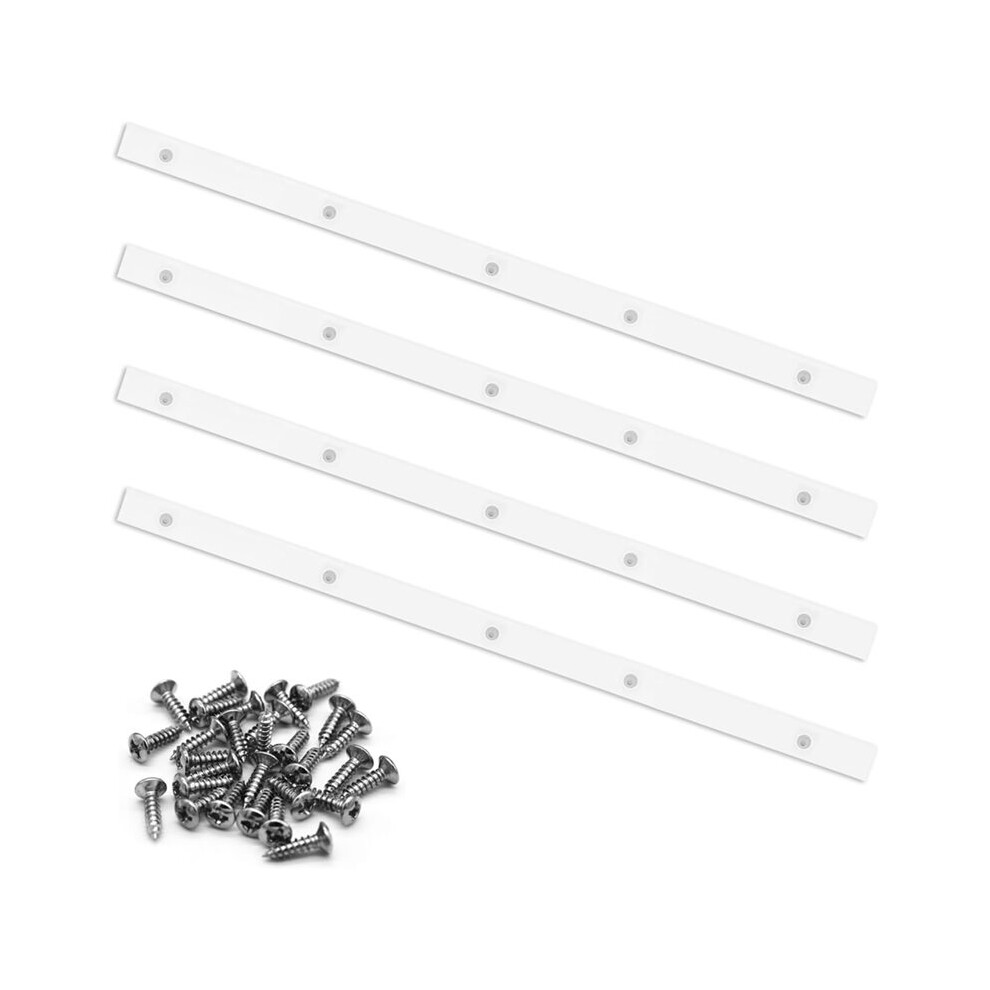 4Pack Crosscut Sled For Table Saw,Miter Slot Runners,Uhmw Miter Bar With Predrilled Holes & Screws Ideal For U Tracks 6033514794152