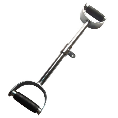 Lat Bar Cable Machine Attachment Curl Pulldown Bar Barbell Revolving Bar, Multi-Exerciser Cable Attachment Bar, Solid Steel Tricep Press Down Bar with 1