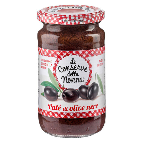 Le Conserve della Nonna Schwarze Oliven Tapenade 190g