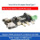 Waveshare for Raspberry Pi 5 4B Micro--Compatible to -Compatible Multifunctional Adapter Dual 4K Output Type-C 1