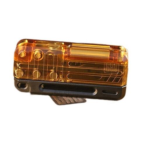 EDC PEI Push Slider Stainless Steel PC Push Slider Mechanical Intensive EDC Decompression Toys Tools