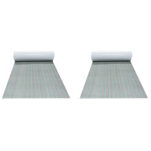 2Pcs 2400X450X6mm EVA Foam Boat Marine Flooring Non-Skid Self Adhesive Marine Boat Deck Mat Decking Sheet Striped Mat