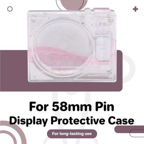 Acrylic Pin Ornaments for Anime Character 58mm Pin Display Protective Case Electronic Player Shape 2