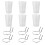 6 Sets Pegboard Bins with Rings Style Pegboard Hooks with Pegboard Cups Pegboard Cup Holder Accessories Transparent 2