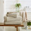 The Lyndon Company Willow Weave Stripe Natural Bath Sheet 2