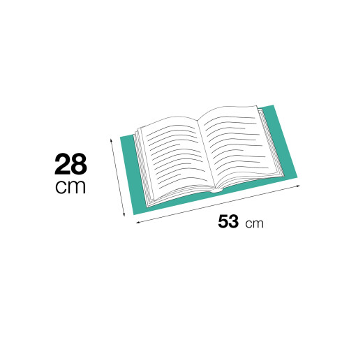 APLI 16955 Book Cover with Adjustable Flap Polypropylene 280mm 1