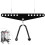 RIMLUFE Double to Single D Handle Cable Weight Workout Pulley System Adaptor Plate Spreader LAT Pull Down BarRope Attachments Cable Machine for Squat 2