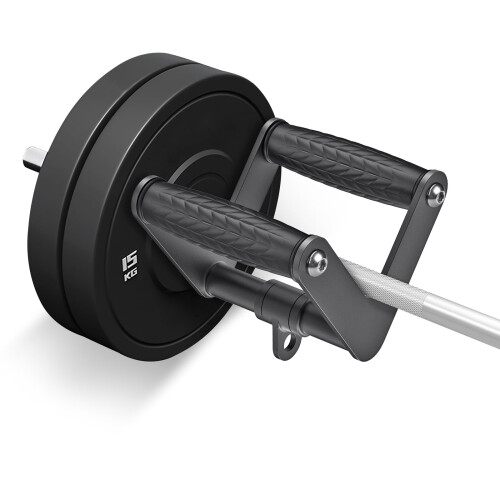 Kipika Heavy Duty Double D Handle, V Bar Cable Attachment, Row Attachment for Cable Machine, Non-Slip and Comfortable, Solid Aluminium Alloy Handle, 1