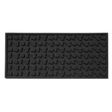 Barmatta 30x15x0,8CM Mats Matsäker Silikonmatta Halkfri Service Spillmatta Svart