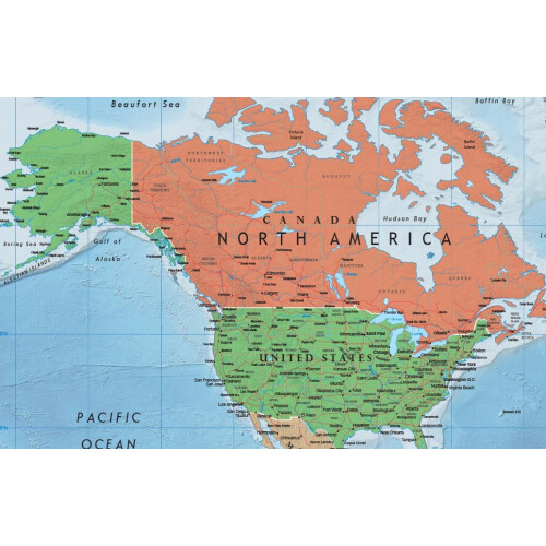 Swiftmaps 92cm x 61cm World Premier Wall Map Mural Poster A1 1