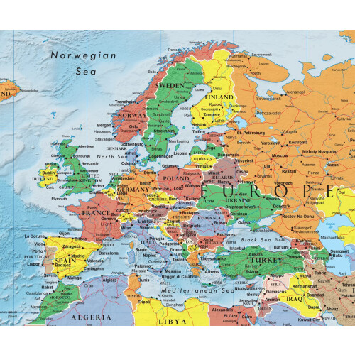 Swiftmaps 92cm x 61cm World Premier Wall Map Mural Poster A1 2
