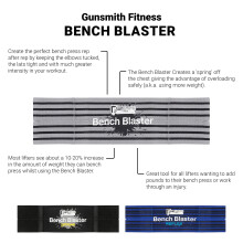 Bench Blaster - Weightlifting, Powerlifting, Bench Press Sling, Fitness, Weight training, Strength training (S, Reflex - Level 1 Strength)
