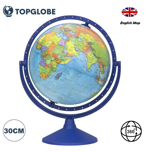 TOPGLOBE 30CM Educational World Globe All direction 360? rotating - Diameter 30cm 1