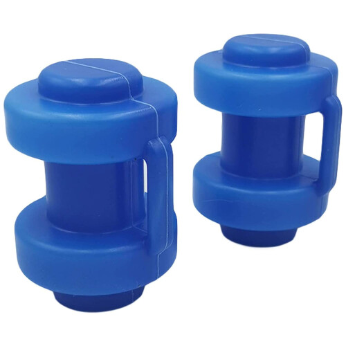 ANCLLO 10Pcs Trampoline Pole Caps - Durable Enclosure Cover for Net Hook Supply (Blue), Diameter 25mm 1