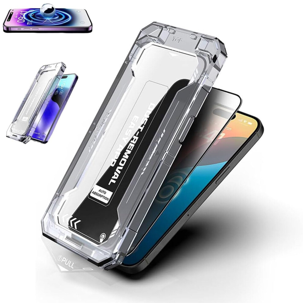 Privacy Tempered Glass Screen Protector For Iphone 15 Pro Max Â Antifingerprint, Dust Install, Scratchresistant, 2 Pack 9073542211211