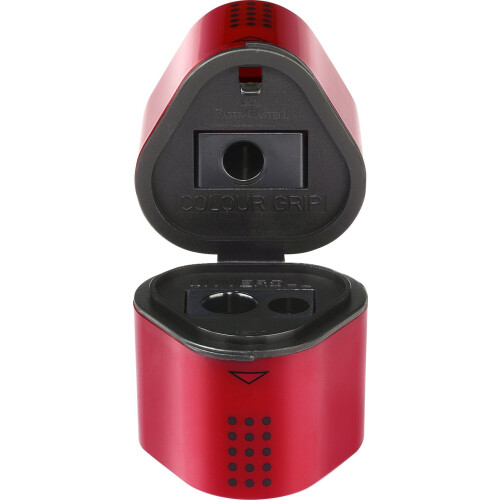 Faber-Castell Faber-Catell Trio Sharpener Box Grip 2002 Red/Blue Assorted 1
