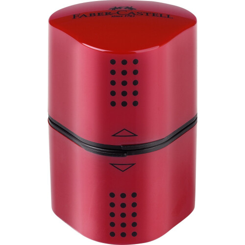 Faber-Castell Faber-Catell Trio Sharpener Box Grip 2002 Red/Blue Assorted 2