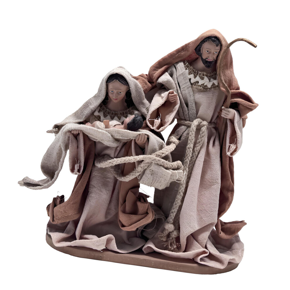 Holy Family Statue Marys Josephs Holding Child Jesuses Christian