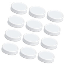 12 stuks Herbruikbare Plastic Mason Jar Deksels 86mm/70mm-86 mm