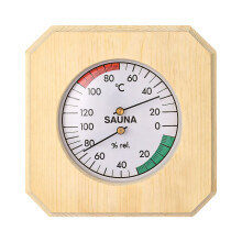 Wooden Thermometers Hygrometer Moisture Resistant for Family Or