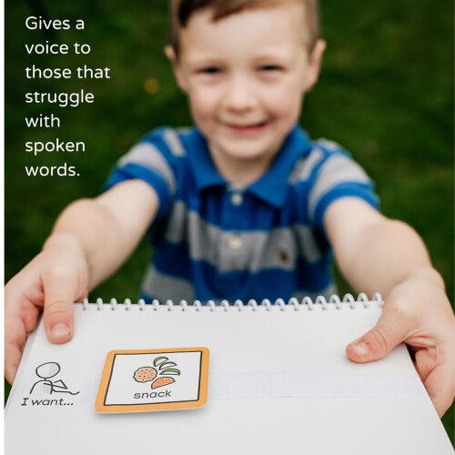 Communication Book with 6 visual communication resources and 34 removable pecs cards visual symbols to support communication, routine and transition - 2