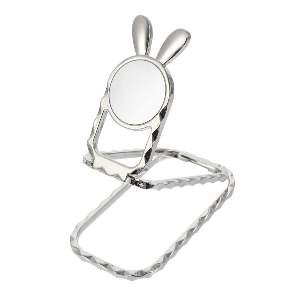 Foldable Phone Holder With Metal Ring Grip Stand, Lightweight Durable Back Clip For Smartphones 9073542211358