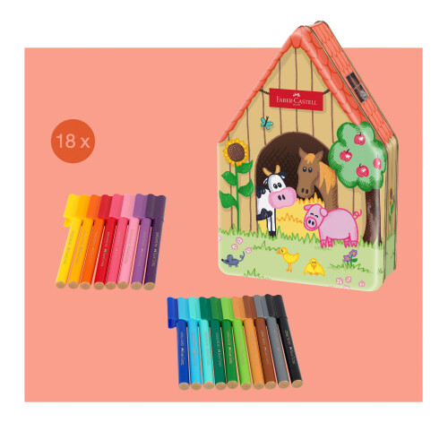 Faber-Castell Faber-Castell Felt-tip Pen Connector Farmhouse 1