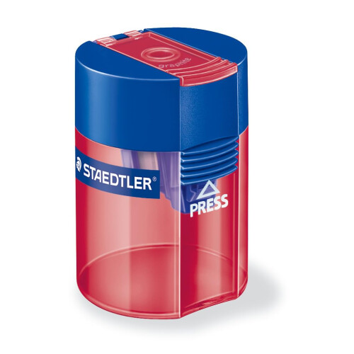Staedtler Staedtler Round tub single sharpener 511 006 asst colours pack 10 1