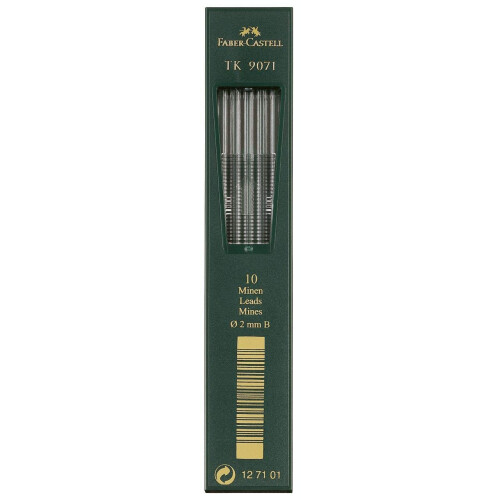 Faber-Castell TK? Pencil Sharpener with Collection Container + TK9071 Leads B + TK9400 Pencil 2