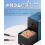 Manual Pencil Sharpener Desk Pencil Sharpener with Container 5 Grades of Thickness Adjustable and Auto-Stop Function Suitable for 4