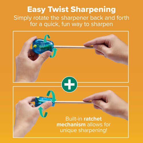 Bostitch Twist-N-Sharp Pencil Sharpener, Assorted Colors (PS1-ADJ) 2