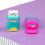 Sunset Compact Sunset Lilac-Yellow MILAN BYM10473PR 3