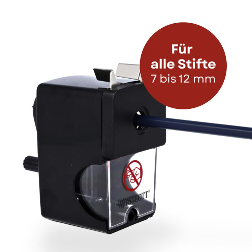 Westcott Pencil Sharpener - Black, E-14216 00 2