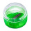 D.RECT Single Plastic Pencil Sharpener with Container Round Pack of 12 3