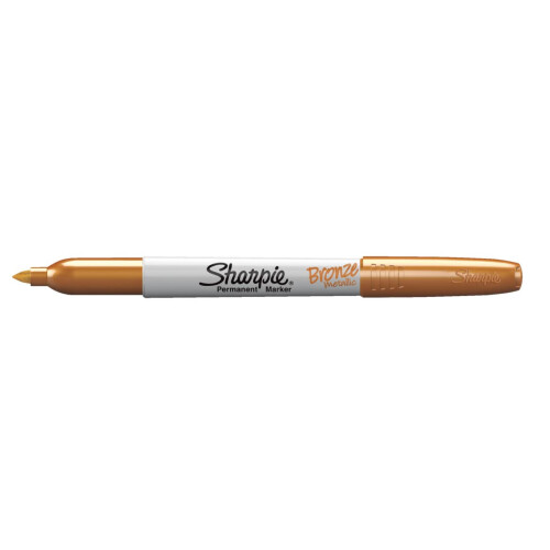 Sharpie Sharpie Metallic Permanent Markers - Fine Point - Bronze - Pack of 6 1
