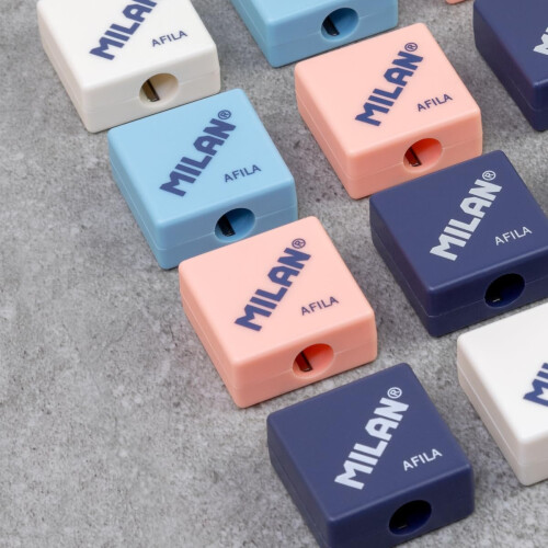 MILAN Afila Blister Sharpener + 6030 Plastic Eraser 2